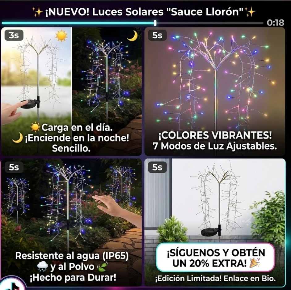 Chamizo Solar Multicolor Espiga Alam X 2